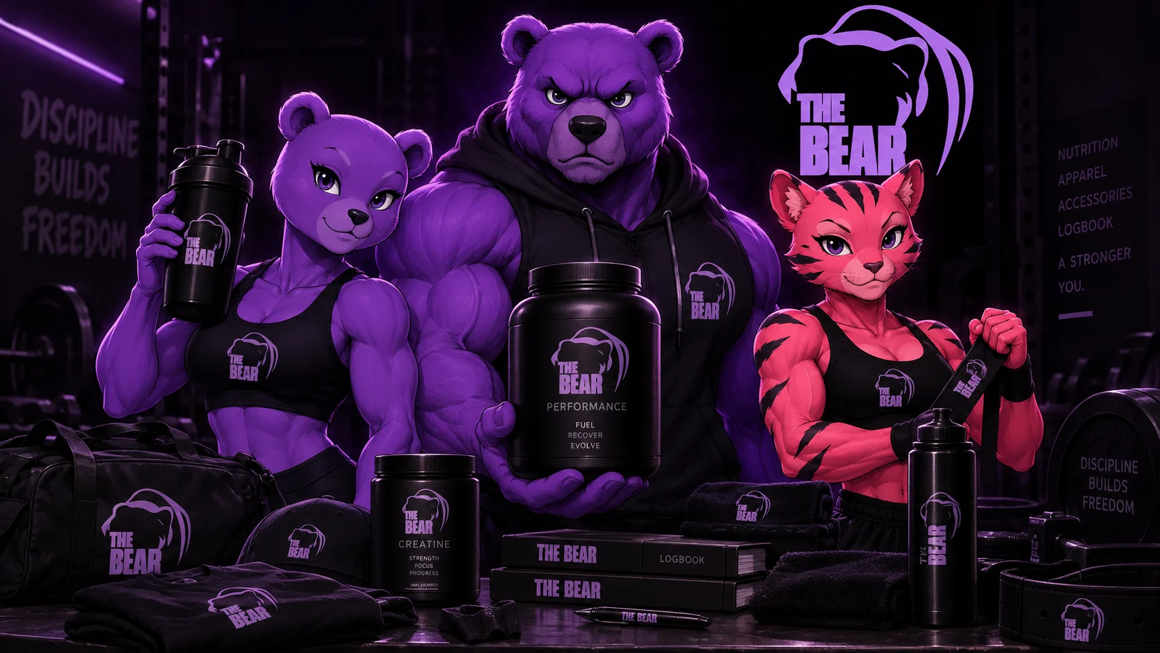 The Bear — la linea completa: nutrition, apparel, accessori e logbook